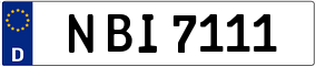 Truck License Plate